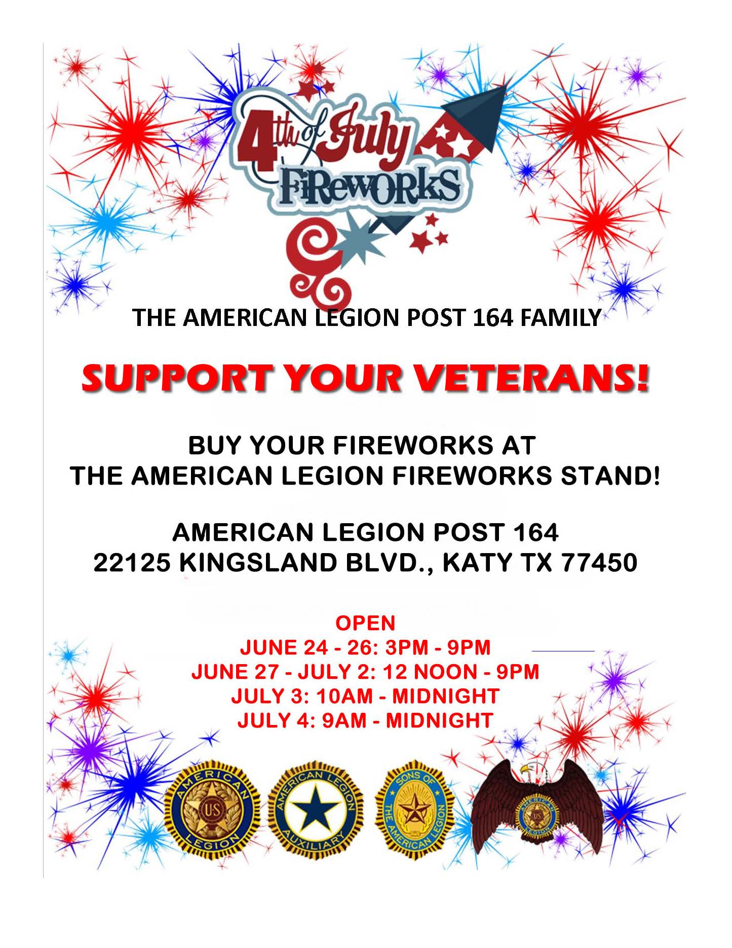 2025 Legion Fireworks Stand